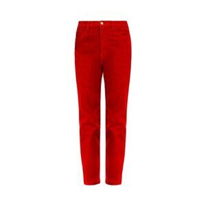 Loft Made and Loved Red Corduroy Pants 29/8 High Waist Skinny Womens 31 x 28